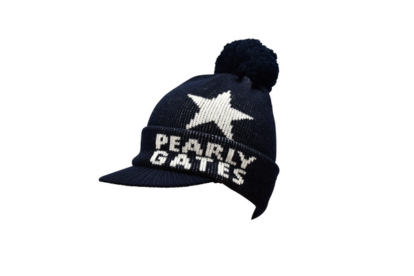 パーリーゲイツ×チームセリザワコラボ 梵天付きブリムビーニー (UNISEX)